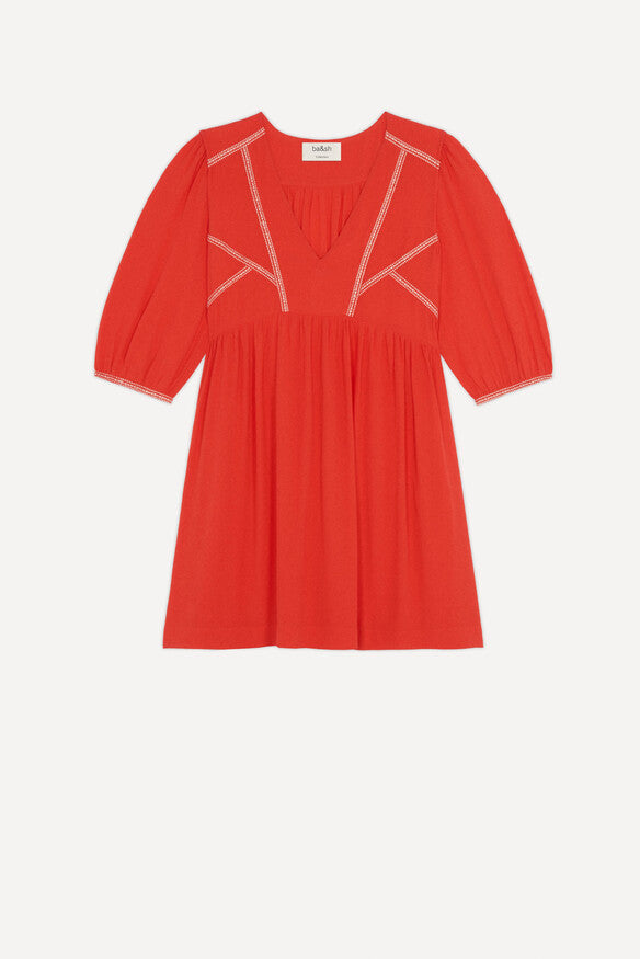 New Ba&sh Alma Dress in store Rouge